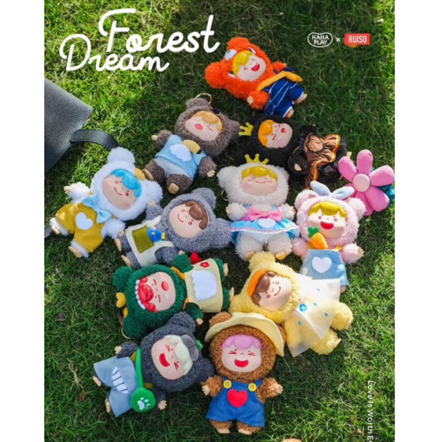~พร้อมส่ง ใช้โค้ดแฟชั่น WOOW Forest Dream Vinyl Face ตุ๊กตาพวงกุญแจ กล่องจุ่ม