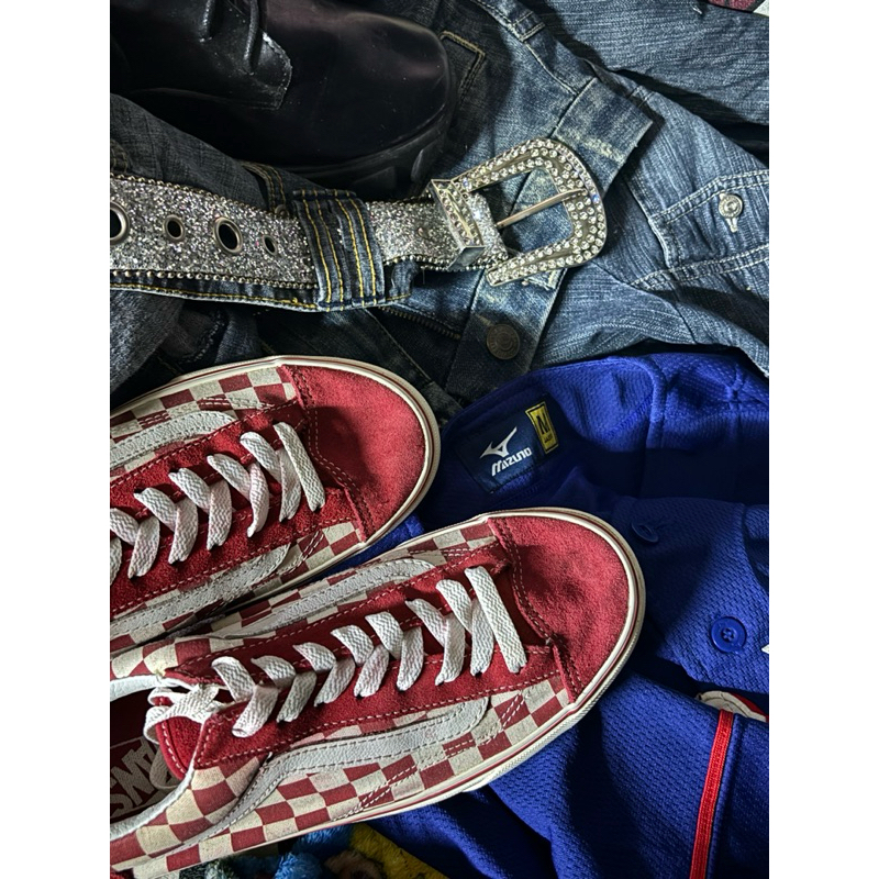 Vans Style36 Checkerboard Racing - Red Canvas / Suede  2017  80's