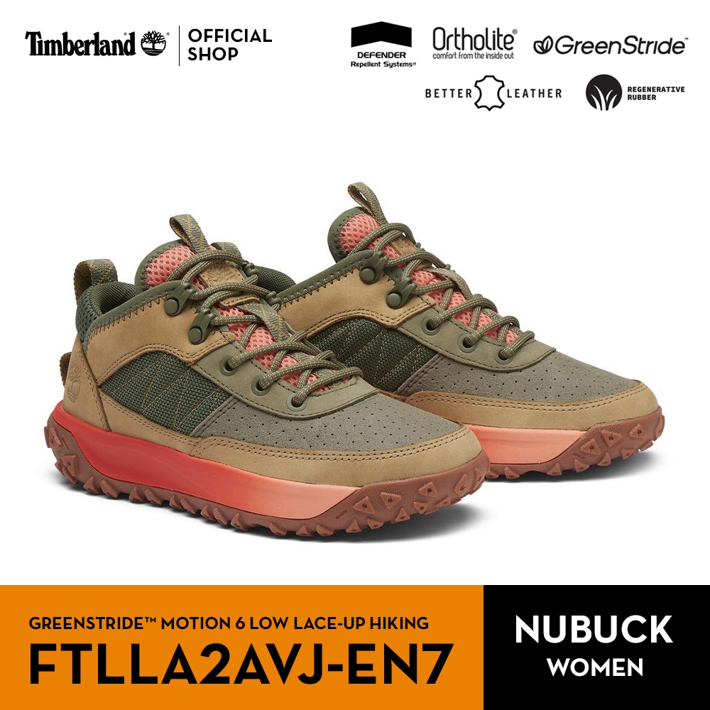 Timberland Women's GREENSTRIDE™ MOTION 6 Low Lace-Up Hiking รองเท้าเดินป่าผู้หญิง (FTLLA2AVJ-EN7)