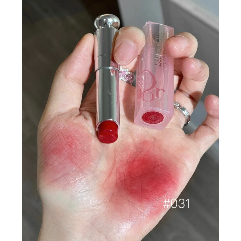 Dior Addict Lip Glow Colour Reviver Balm 3.2g สี 031 Strawberry ป้ายไทย ปีผลิต 11/2022