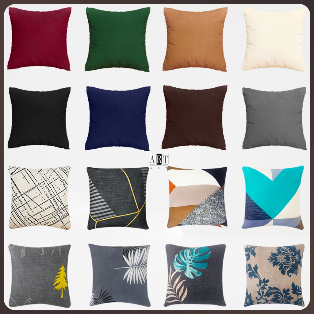 ปลอกหมอน ปลอกหมอนพิมพ์ 45*45cm Pillowcase for Sofa <พร้อมส่งจากกรุงเทพ>