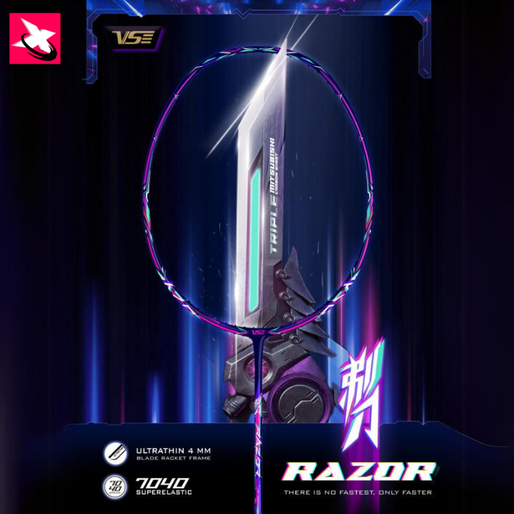 VENSON VS Razor ไม้แบดสายบุก ฟรี! ขึ้นเอ็น ซองพรีเมียม ประกันศูนย์ไทย 6 เดือน