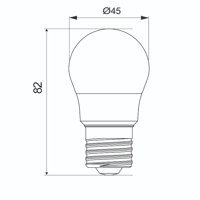 TOSHIBA หลอดไฟ LED A45 4 วัตต์ สีขาว/เหลือง/ขาวนวล ขั้ว E27 ถนอมสายตา ประหยัดไฟ หลอดไฟโตชิบา - รูปที่ 3