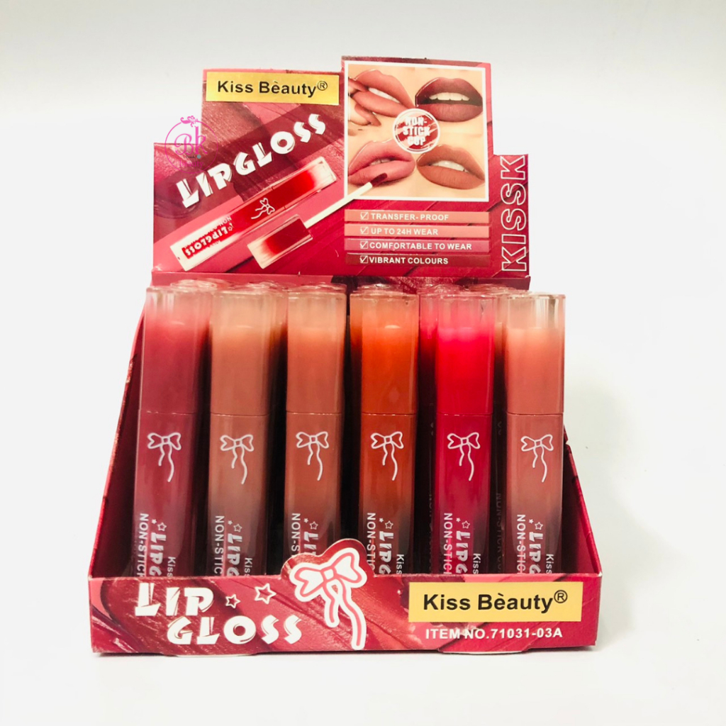 71031-03A ลิปสติก Kiss beauty เนื้อบางเบา ติดทน สีสวย มี12 สี ให้เลือก