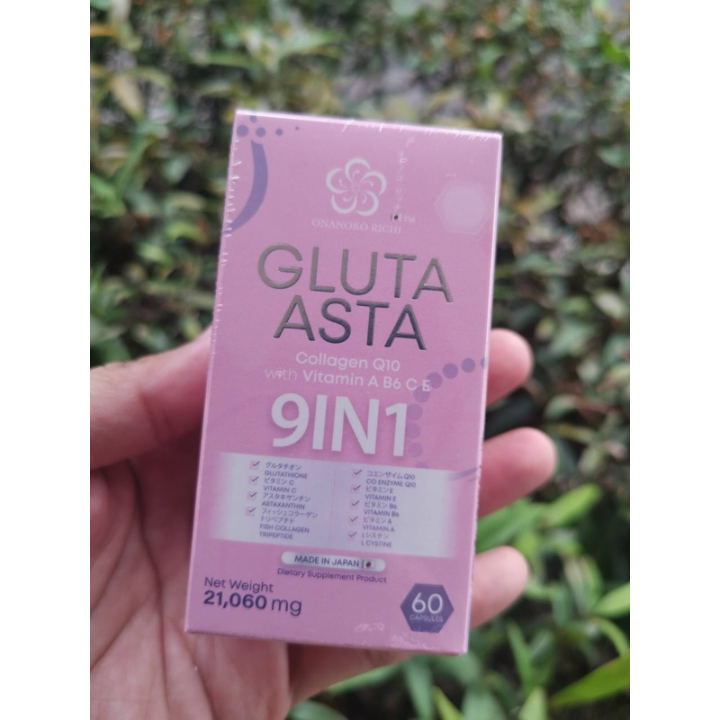 Gluta Asta Collagen Q10 with VitaminA B6 C E 9in1