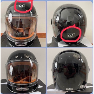 ID rocket  หมวกกันน็อค คลาสสิค วินเทจ Limited edition ไม่มีโ…