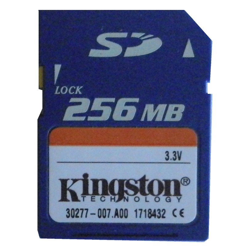 Kingston 256MB SD memory cardการ์ดเก็บข้อมูล
