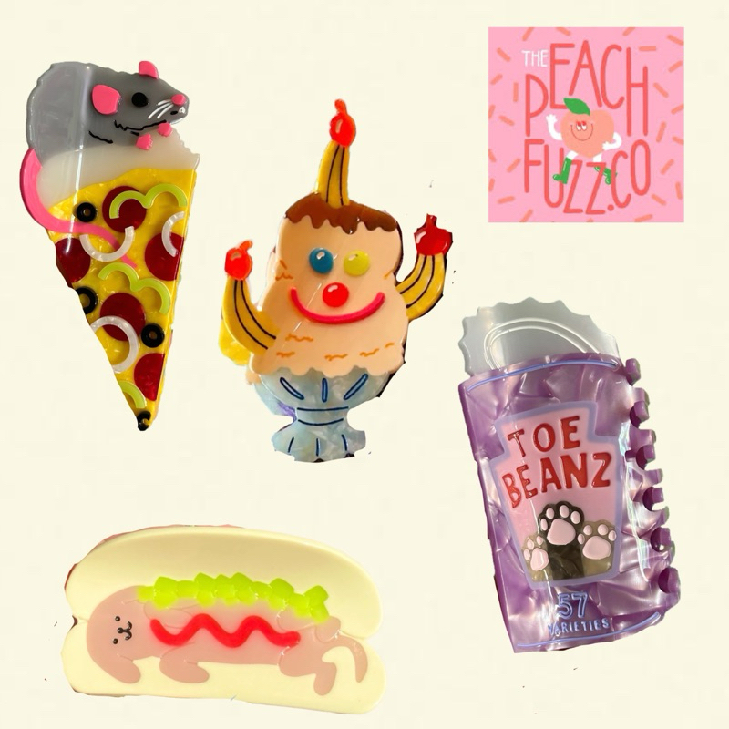 พร้อมส่ง+พรีออเดอร์ ส่งฟรีไม่ต้องใช้โค้ด The peach fuzz hair claw กิ๊บของแท้ 100% จากเมกา