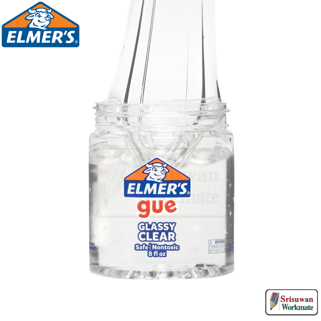 Elmer's Glue Slime สีใส เอลเมอร์ส สไลม์พร้อมเล่น 236.5ml. (8oz.) elmer ปลอดภัย ไร้สารพิษ