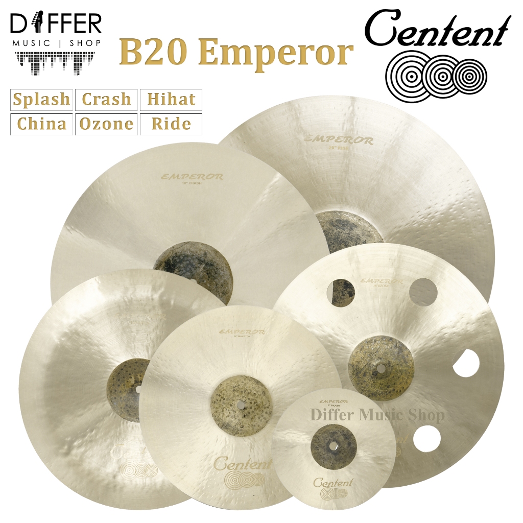 แฉ ฉาบ Centent Cymbals รุ่น Emperor วัสดุ Bronze B20 มีให้เลือกหลายขนาด Splash,Crash,Hihat,Ride,Chin