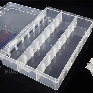 กล่องเก็บเครื่องประดับ 24ช่อง 24 Grid Plastic Jewelry Earring Storage Box