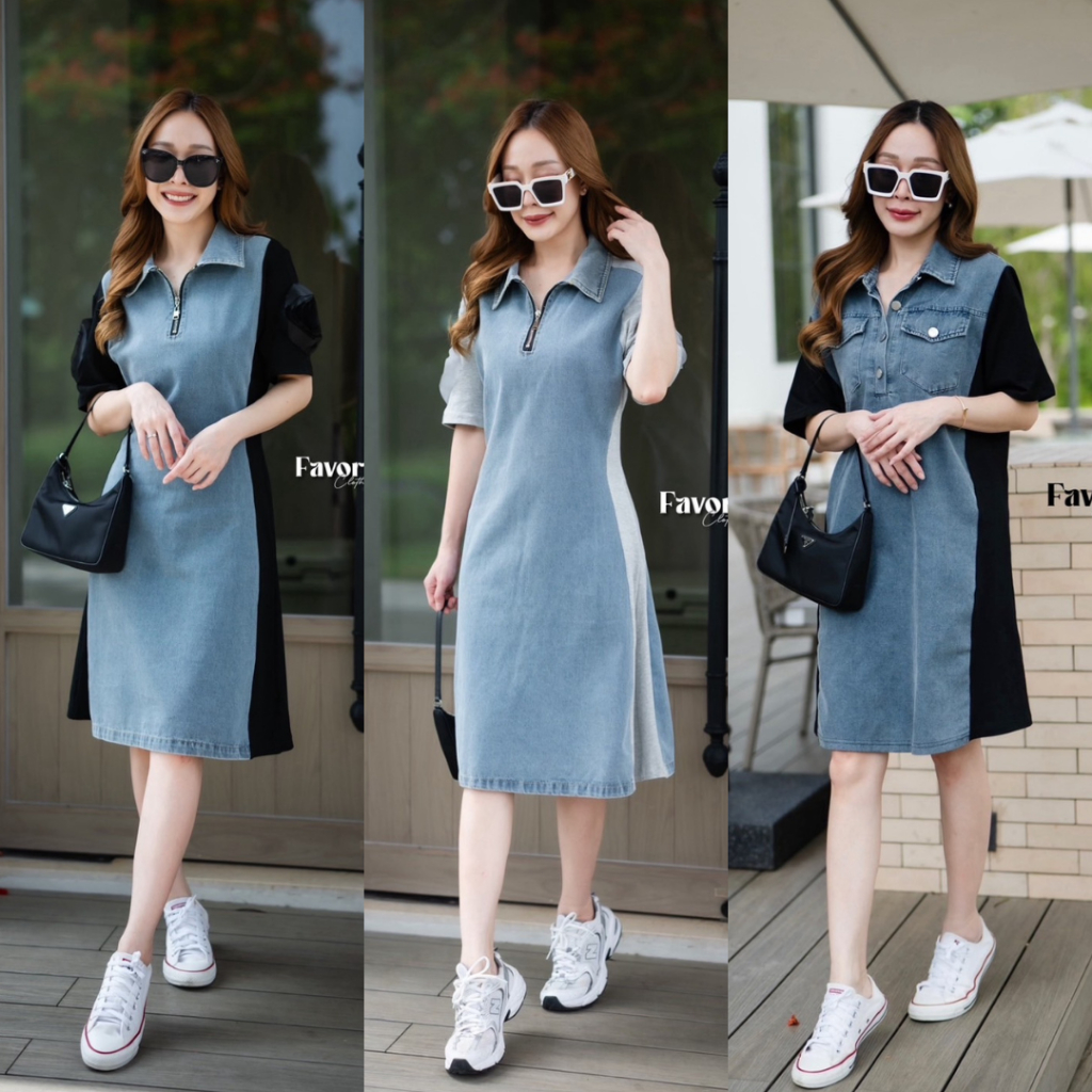 Favorite clothing เดรสยีนส์ maxidress. CARDIGAN_NISTA