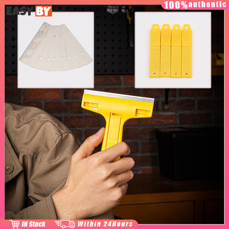 ร้านอยู่ที่ไทย ใบมีดขูดสี ยาว10CM 10ใบ ขูดกาวลอกฟิล์มเก่า สำหรับทำความสะอาดกระจก
