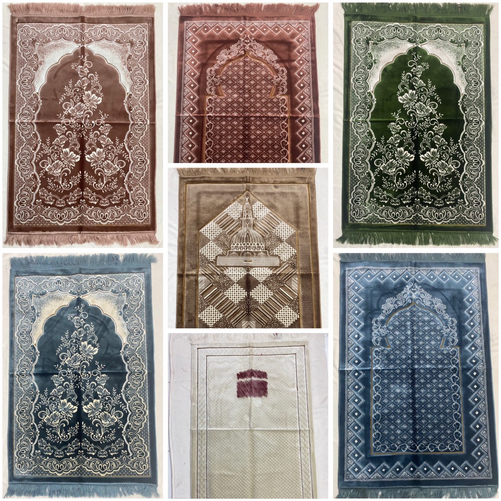 เกรดดีมาก พรมปูละหมาดผืนใหญ่อย่างดี ผ้าปูละหมาดผ้านุ่ม ผืนใหญ่ ขนาด80x125 ซม.ส่งไว แบรนด์ Aydin ตุรก