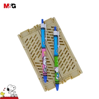 M&G SBP46433 ปากกาลูกลื่นกด Snoopy สีน้ำเงิน 0.5 มม ปากกาเจล หมึกสีน้ำเงิน ลวดลายน่ารัก