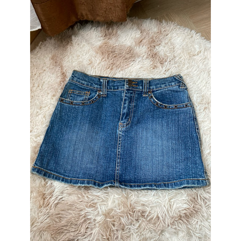กระโปรง สั้น ยีนส์  y2k