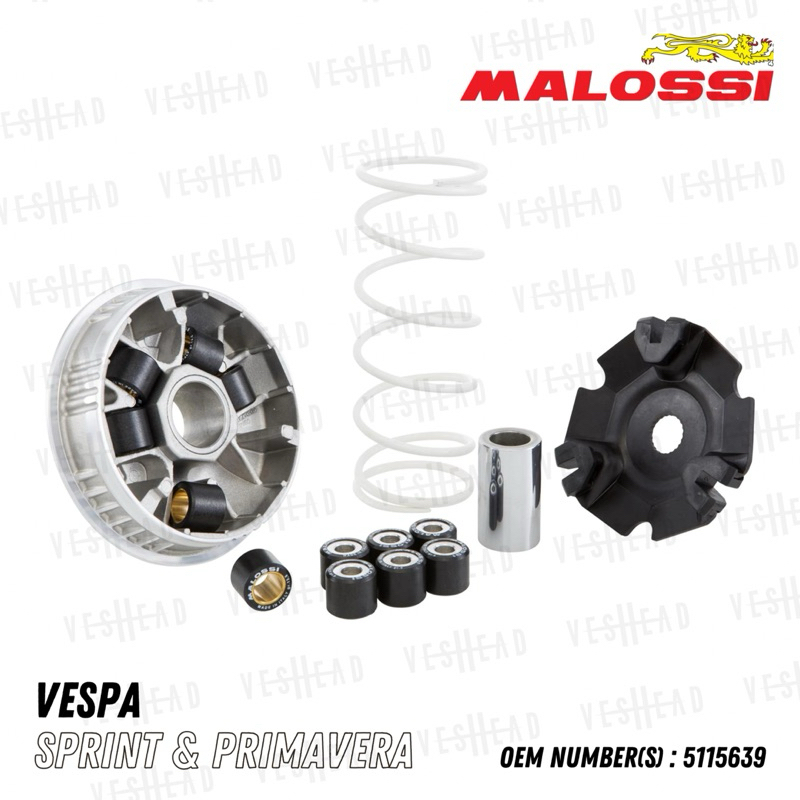 Malossi 🇮🇹 ชุด ชามหน้า Vespa Sprint & Primavera OEM number(s): 5115639 ชามแต่ง เวสป้า มาลอซซี่