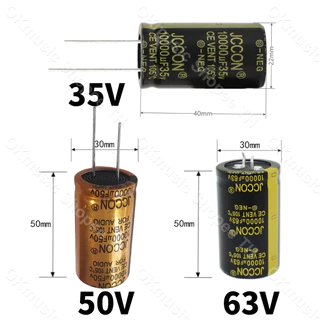1 ชิ้น คาปา 10000uf 35v 50v 63v คาปาซิเตอร์ 35v คาปาซิเตอร์ 10000uf 50v 63v คาปาโมแอมจิ๋ว C คาปาแอมป์จิ๋ว คาปาชิเตอ35v