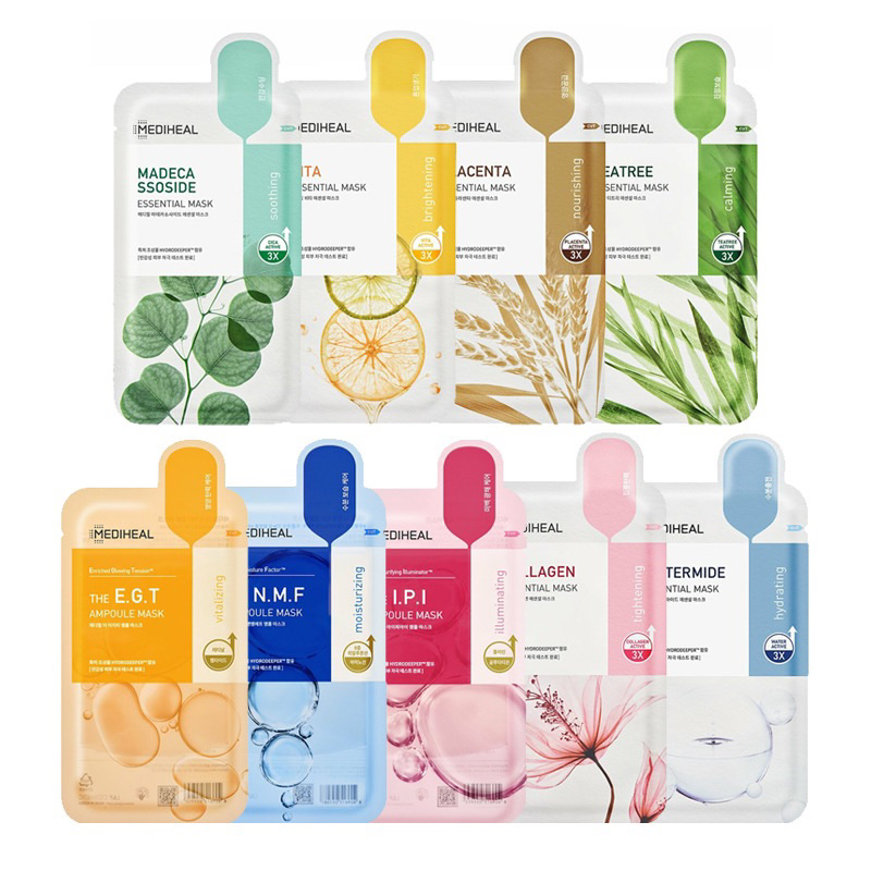 แพคเกจใหม่ แผ่นมาส์ก Mediheal mask