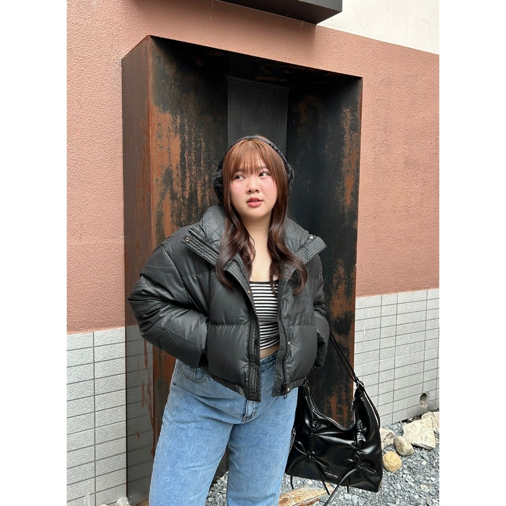 [ล็อตนี้มีการปรับไซส์ใหม่] CurveG Abigail Puffer Jacket พัฟเฟอร์แจ็คแก็ตหนัง
