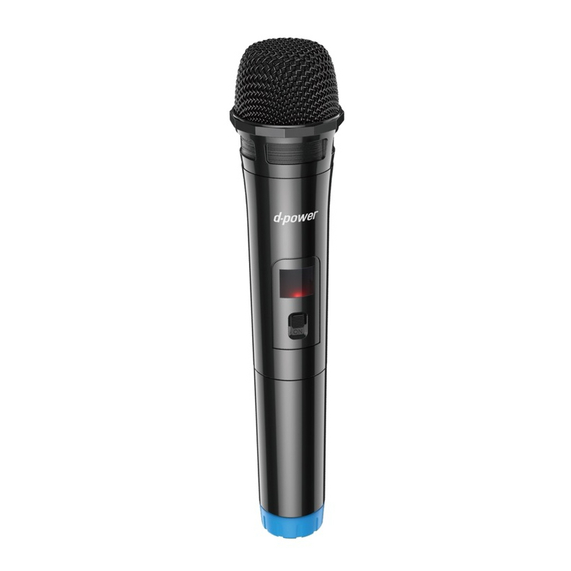 d-power ไมค์ลอยเดี่ยว มีตัวรับสัญญาณ ไมค์โครโฟนไร้สายรุ่น MV-10 ตัวรับสัญญาณมีแบตเตอรี่แบบชาร์จไฟได้