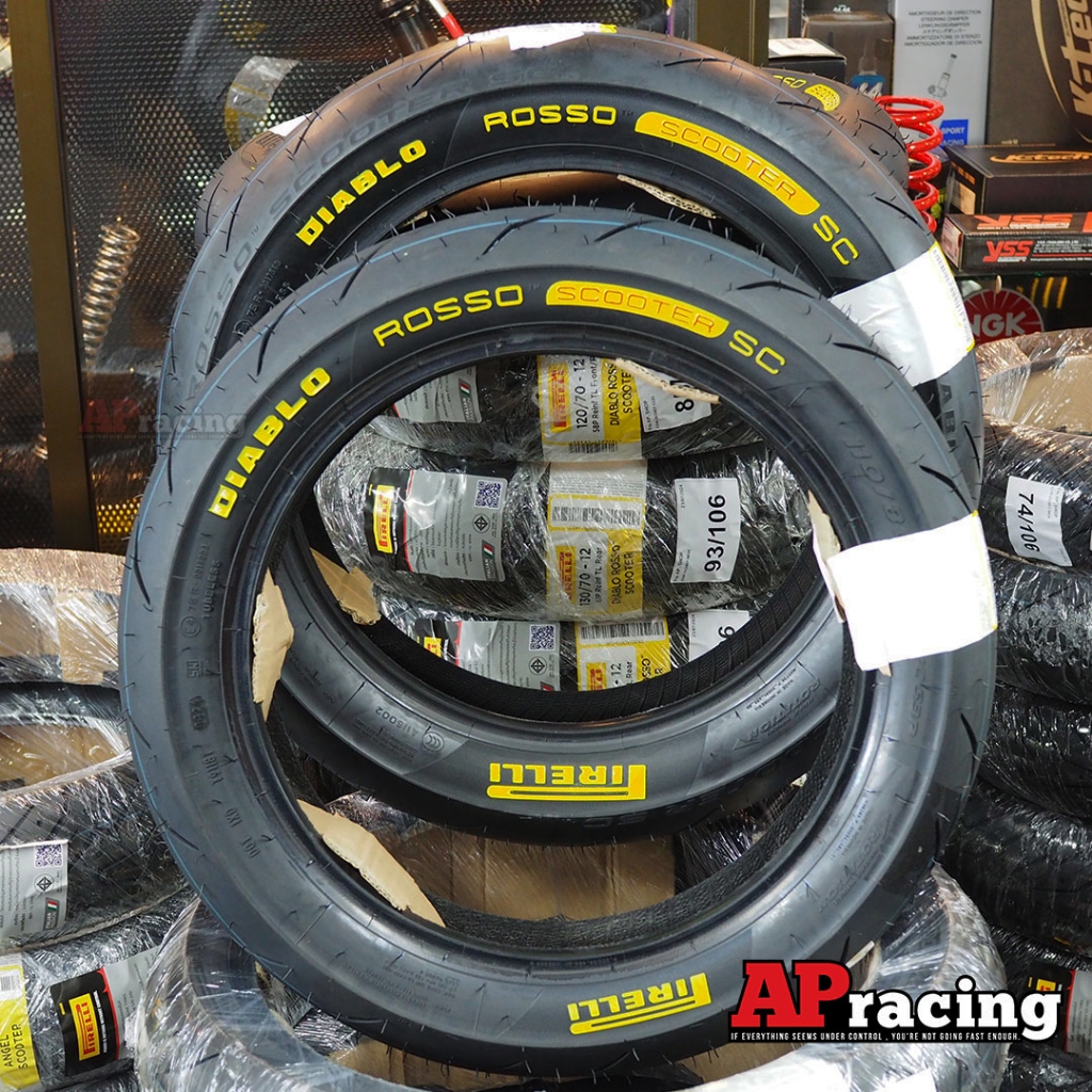 Pirelli ยาง ROSSO SCOOTER Sc ปี 24 1คู่ Forza350 X-Max ขอบ15 ขอบ 14 120/70-15 140/70-14 1คู่ 1Pair