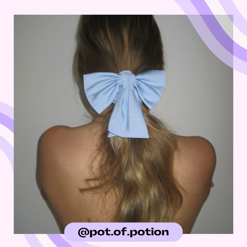 พร้อมส่ง Djerf Avenue — Go Slow Bow Scrunchie
