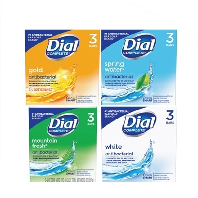 Dial สบู่ก้อนไดอัล สบู่แอนตี้แบคทีเรีย 339 กรัม/3ชิ้น มี4สูตรพร้อมส่ง💥