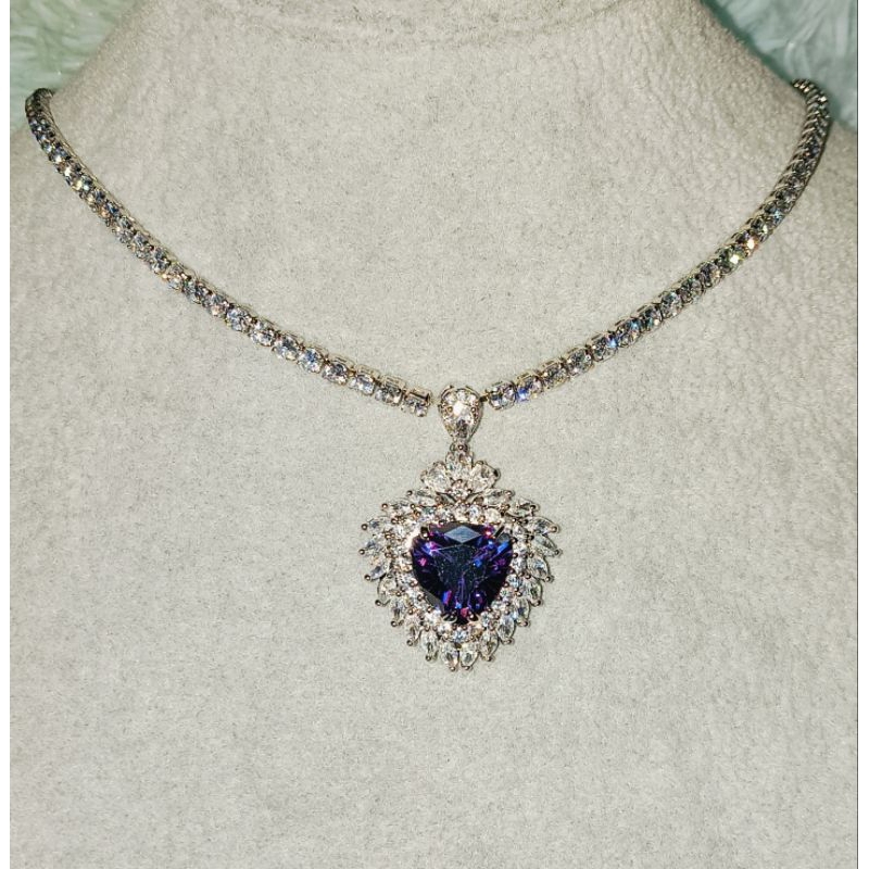 สร้อยคอพร้อมจี้เพชรCz AAA+