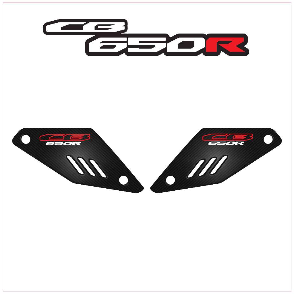 กันรอยอก CB650R - Logo แดง-ขาว V1 #กันรอยCB650R #กันรอยอกCB650R #ของแต่งCB650R