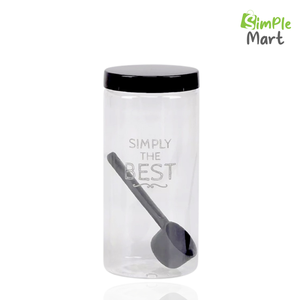 ขวดโหลพลาสติก แพค 4ชิ้น โหลถนอมอาหาร ขวดโหล ขวดใส่เครื่องปรุง แถมช้อนตัก Spice Container Mini_house11