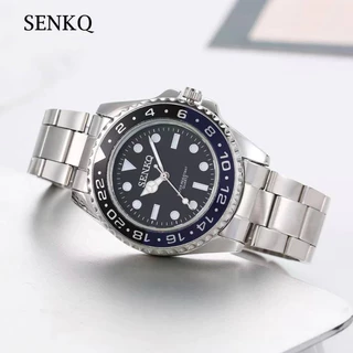 นาฬิกาข้อมือผู้ชาย Senkq ของแท้100% สายสเตนเลส ดีไซน์โรเล็กซ์ มีบริการตัดสาย
