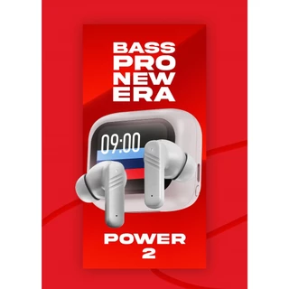 Basspro Power 2 หูฟังบลูทูธ ทัชสกรีน แบบ in-ear ระบบ ANC + ENC แท้ 100% เบสหนัก เสียงใส