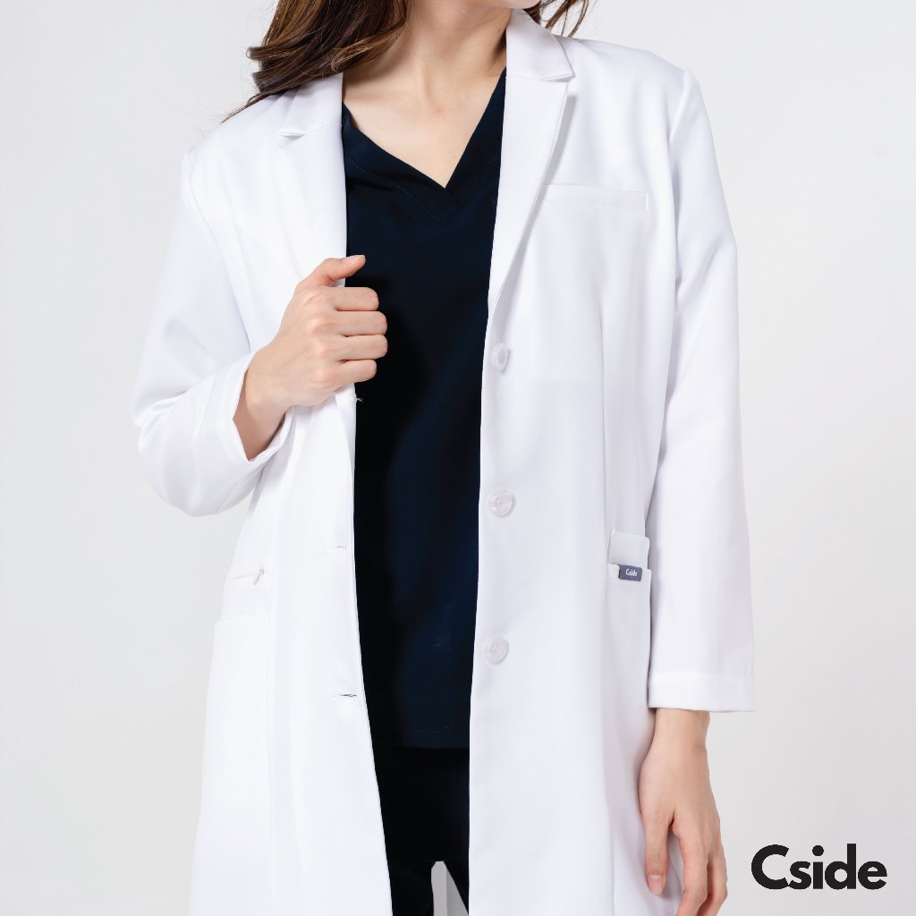 Cside Scrub - Long Medical Gown - (เสื้อกาวน์ เสื้อกราวน์ เสื้อกาวน์ชาย เสื้อกาวน์หญิง) - รูปที่ 3