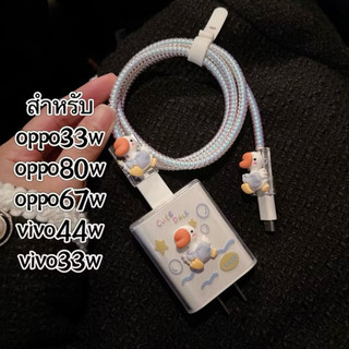 Supercase | Oppo 33W 67W  80W Vivo 44w 33w สำหรับแอนดรอย Set Cable bite ถนอมสายชาร์จ