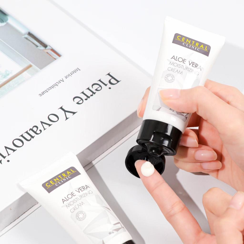 [C04*2] โปร 2 ชิ้น  Aloe Vera Cream อโล เวร่า ครีมบำรุงเติมความชุ่มชื่น สำหรับผู้ที่มีสิว ผิวแพ้ง่าย - รูปที่ 3