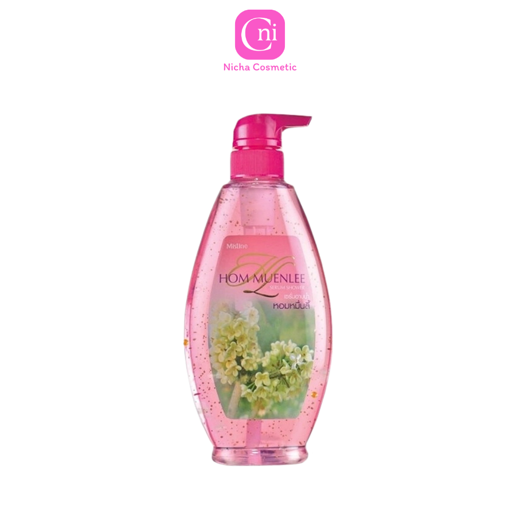 ครีมอาบน้ำ สบู่เหลว ผิวหอม มิสทิน หอมหมื่นลี้ Mistine Hom Muenlee Serum Shower 500 ml.