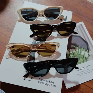 🔥พร้อมส่ง🔥 แว่นตาแฟชั่น แว่นตากันแดด ||18168|| ทรงแคทอาย [[ร้านไทย🇹🇭จัดส่งจากกรุงเทพ]]