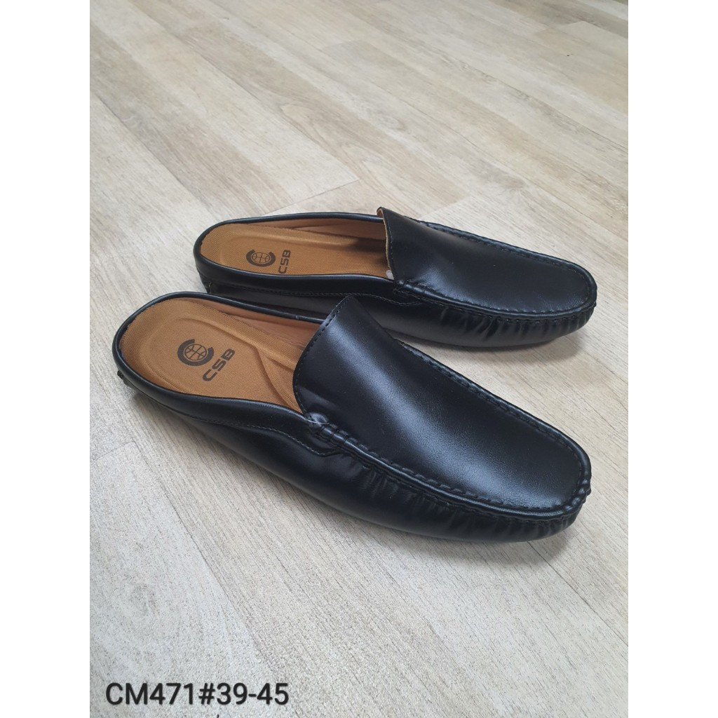 CM471รองเท้าเปิดส้นหน้าเรียบสไตล์โลฟเฟอร์ไม่มีส้นมี3สีไซส์39-45