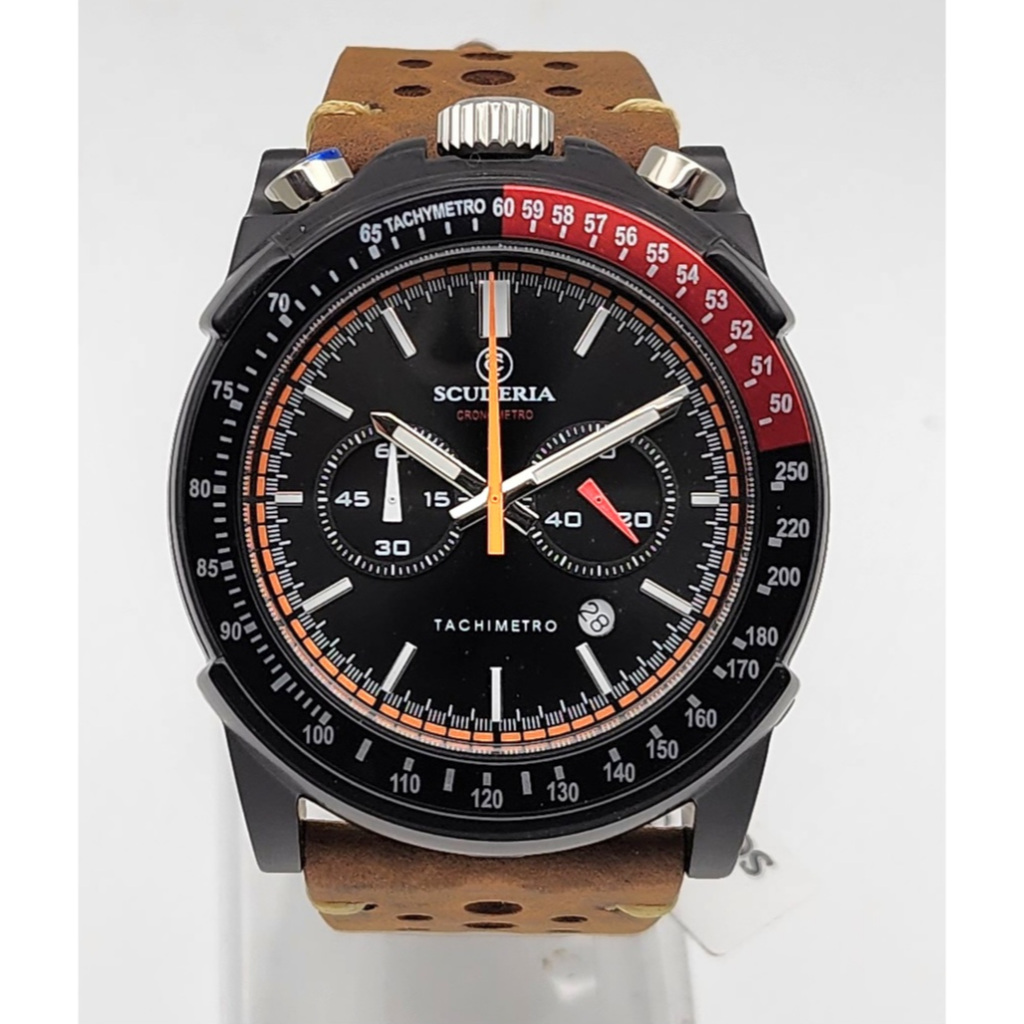 นาฬิกา CT SCUDERIA MEN'S CT-241-P RACER QUARTZ CHRONOGRAPH WATCH 44 MM พร้อมกล่อง (ใหม่)