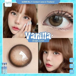 คอนแทคเลนส์ ilensลายใหม่ vanilla ค่าอมน้ำ60% ขนาดกลาง 14.0