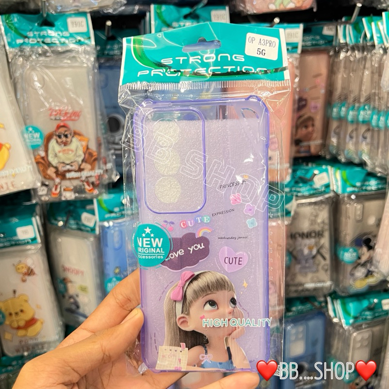 เคสใสStongลายการ์ตูนกันมุม รุ่น OPPO A3/A3X(5G)/A3 PRO (มี10ลาย) เคสการ์ตูนStong  สินค้าพร้อมส่งในไทย