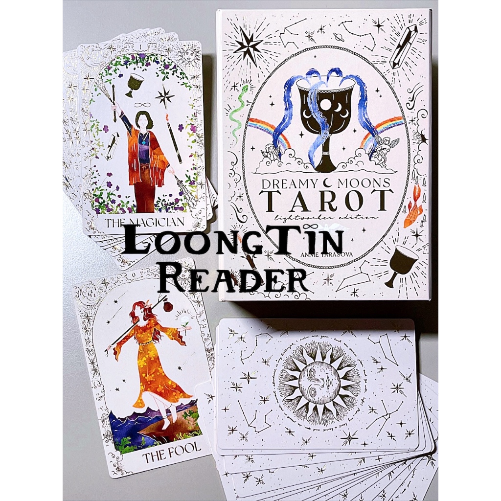 Dreamy Moons Tarot (Lightworker Edition) ไพ่ทาโรต์ ไพ่ยิปซี ของแท้ ลุงติน
