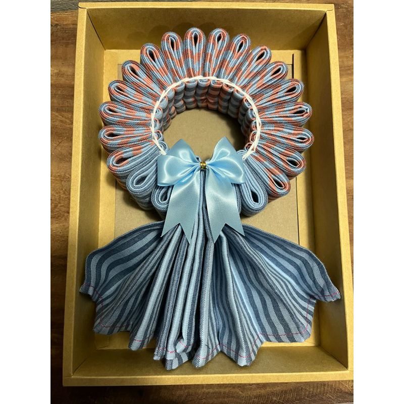 ของขวัญปีใหม่ ของขวัญวันพ่อ ของทึ่ระลึกงานเกษียณ มาลัยผ้าขาวม้า คละสี ขนาด 85*190 ซม. พร้อมกล่อง