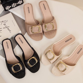 รองเท้าแตะแบบสวมเปิดส้น ยางซิลิโคนน้ำหนักเบา D238