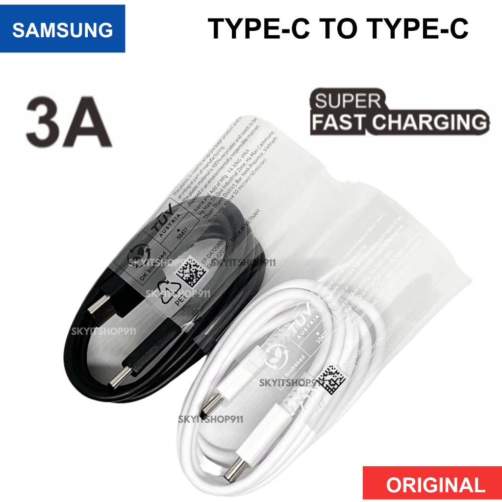 สายชาร์จ แท้ ซัมซุง 25 Watt S20 FE / S20+ / S20 Ultra / S22 / S21 / S21+ / S21 Ultra / A33 / A34 / A53 / A54 / A55