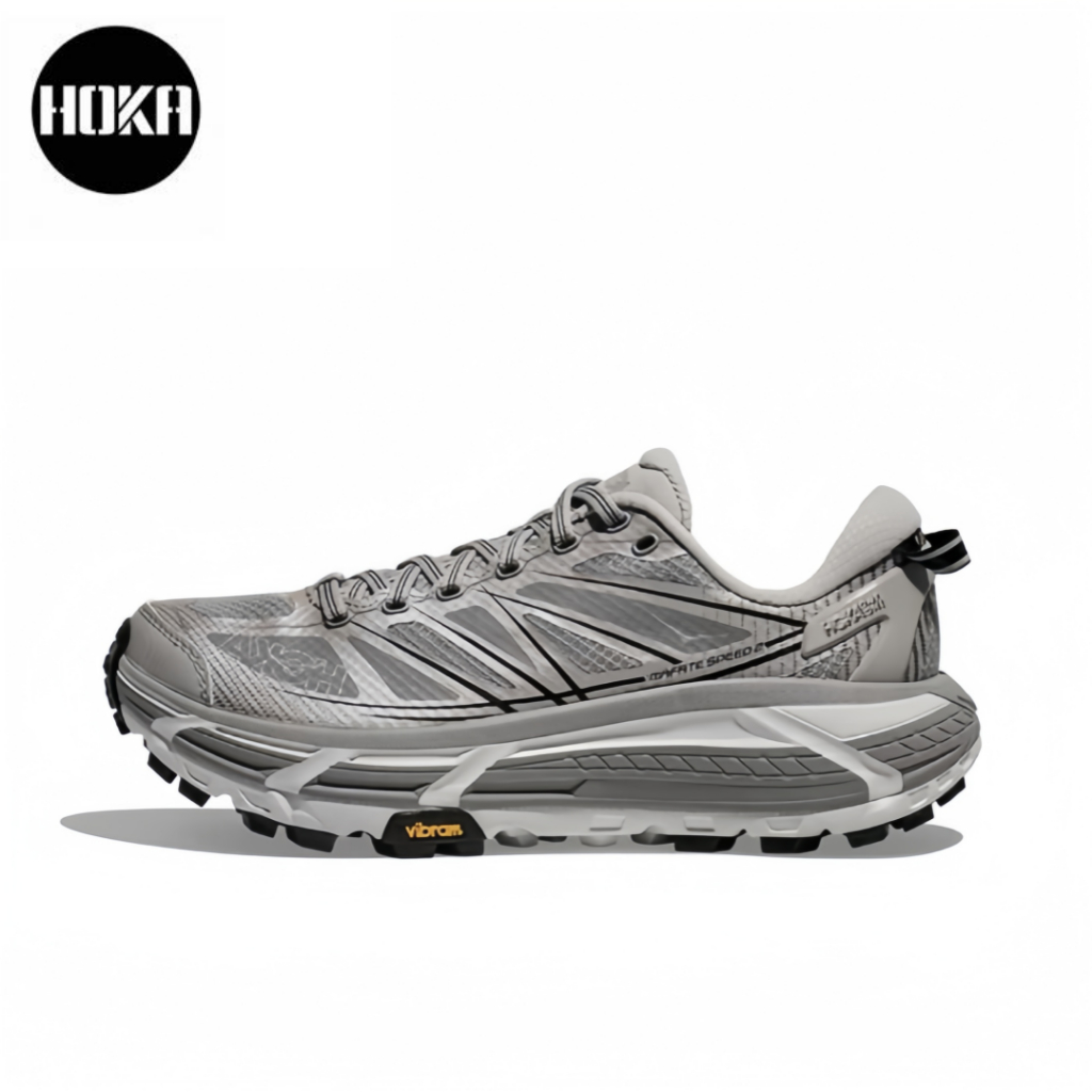 HOKA ONE ONE Mafate Speed 2 สีเงินเทา ของแท้ 100 %