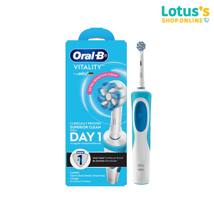 ออรัลบี แปรงไฟฟ้า ไวทาลิตี้ เอ็กซ์ตร้า เซนซิทีฟ คลีน ORAL-B VITALITY EXTRA SENSITIVE CLEAN