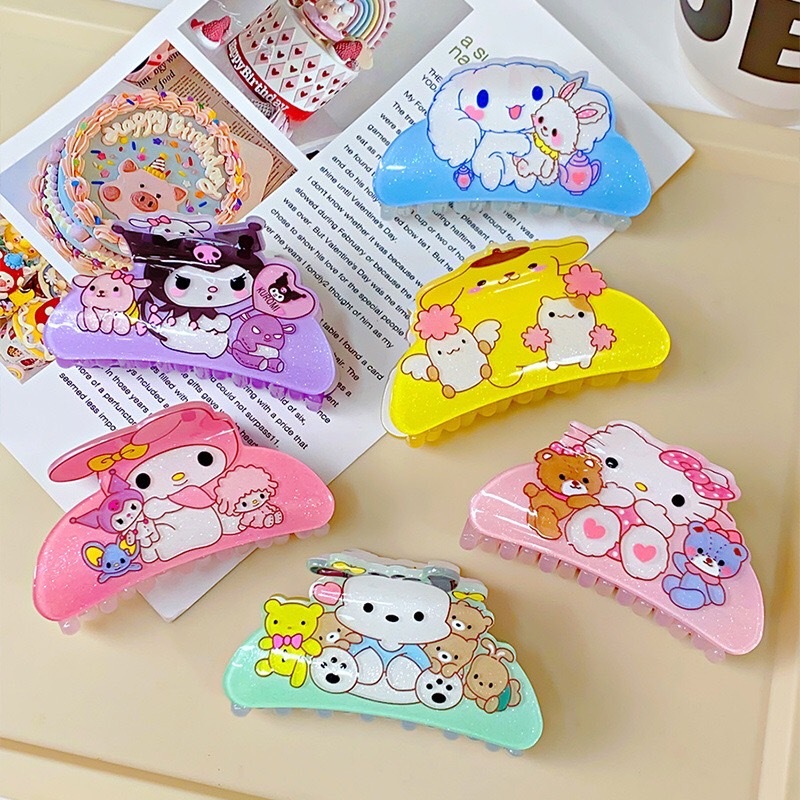 พร้อมส่ง!🇹🇭 ราคา/ชิ้น กิ๊บหนีบผม Sanrio สีสันสดใส หลากสี หลายโทน หนีบแน่น ทนทาน เกรดพรีเมียม เนื้องานสวย คุณภาพดี
