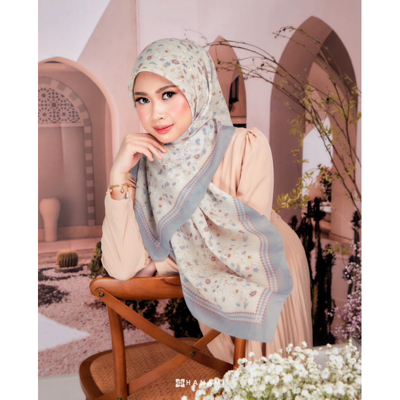 ❣️คอลใหม่Hn51-Hn70❣️ Hanami hijab ผ้าคลุมแบรนด์ฮานามิ ผ้าหอม มีหมุดแบรนด์ให้